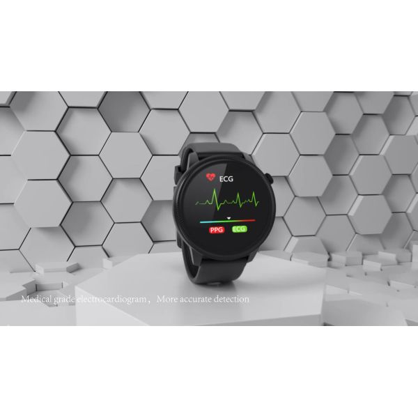HL31 Smart Watches  BT4.2 40MHz Round Weather Record Sleep Time 160KB RAM