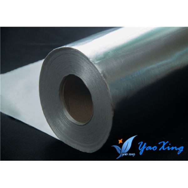Sliver Aluminum Foil Fiberglass Cloth To Reflect Radiant Heat Away