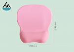 Distinctive Pink Computer Mouse Pad With Wrist Rest Support Light Weight For