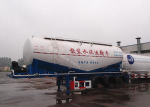 Cheap 48cbm Bulker cement trailer with famous brand air compressor and diesel engine for sale