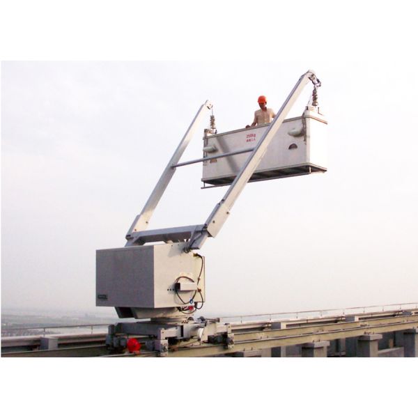 180m Height Bmu Building Maintenance Unit With Twin Jib Cleaning And Curtain Wall Installation