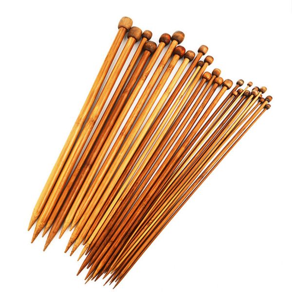 Bamboo Knitting Needles DIY Sweater Weave Knitting Tools Sewing Accessory Bamboo Carbonized Bamboo Needles For Knitting Works