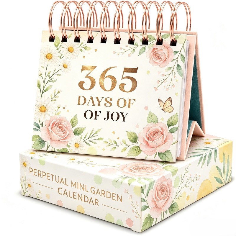 Mindfulness And Gratitude Daily Desk Calendar With Stand And Gift Box