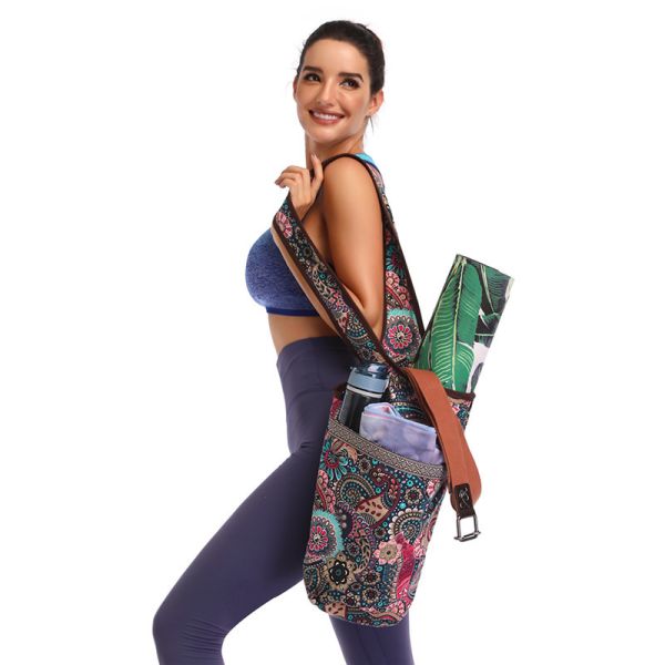 Printed Yoga Mat Carry Bag Gym Mat Case For Women Men Pilates Fitness Exercise Pad