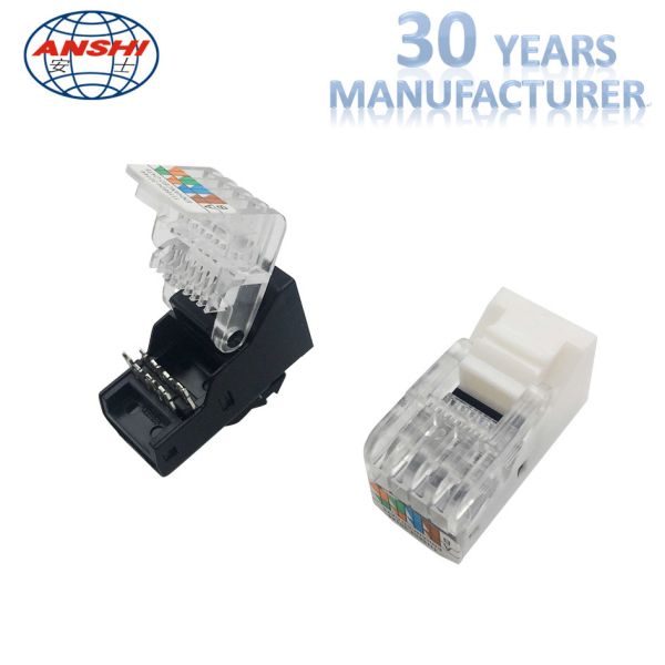 Toolfree RJ45 Cat5e UTP Gold Plating Keystone Jack