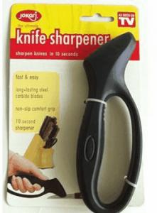 China FDA Disposable Kitchen Knife Sharpener Black With Handle 16 * 5.5cm on sale