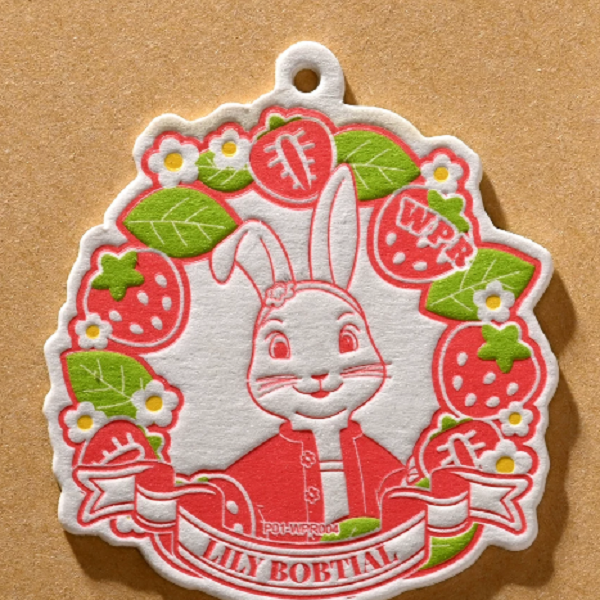 Textured Cotton Paper Refrigerator Magnet Decorative Magnetic Stationery Sticker