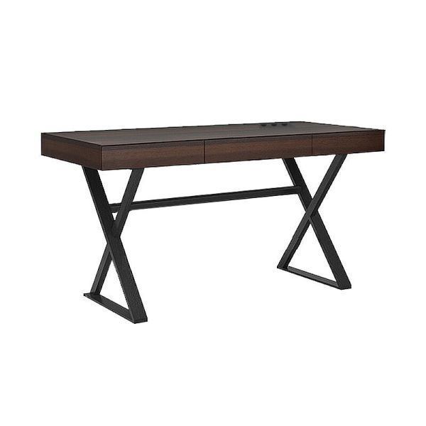 X - Leg Desk Light Luxury Hotel Room Furniture Study Office Black Computer Desk