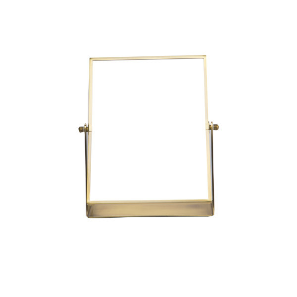Square Freestanding Dressing Table Mirror , Small Travel Mirror Oem Accepted