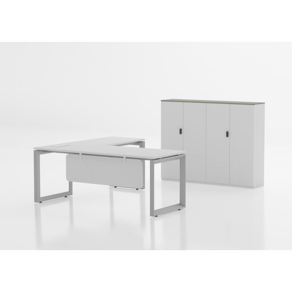 Wooden Modern Executive Office Desk , Office Manager Table Furniture