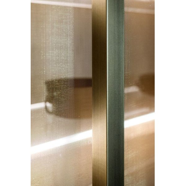 0.6mm Metal Mesh Laminated Glass , Copper Mesh Glass UV / Weather Resistant