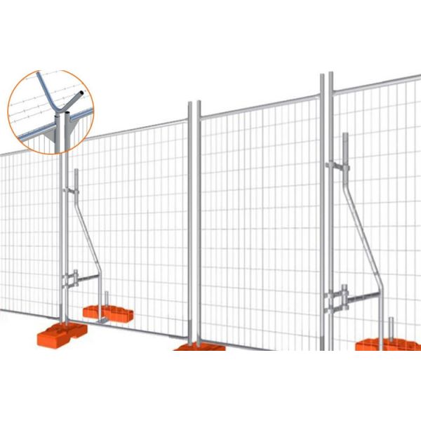1.8m Temporary Security Fence 50*100mm Welded Site Safety Fence