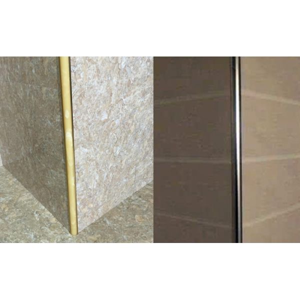 External Corner Aluminium Tile Edge Trim , Metal Edge Trim For Ceramic Tile 