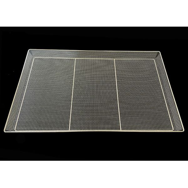 400 X 600 Mm Wire Mesh Trays Stainless Steel Crimped For Food Drying