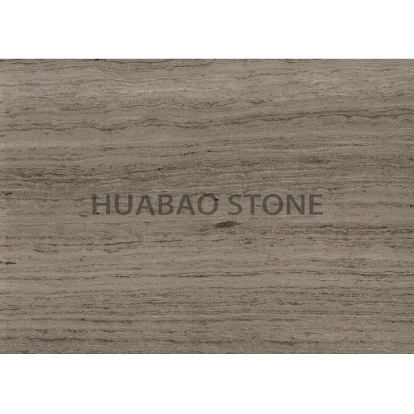 Creative Decorative Marble Slab Tile , Marble Mosaic Tile Grey Wood Vein