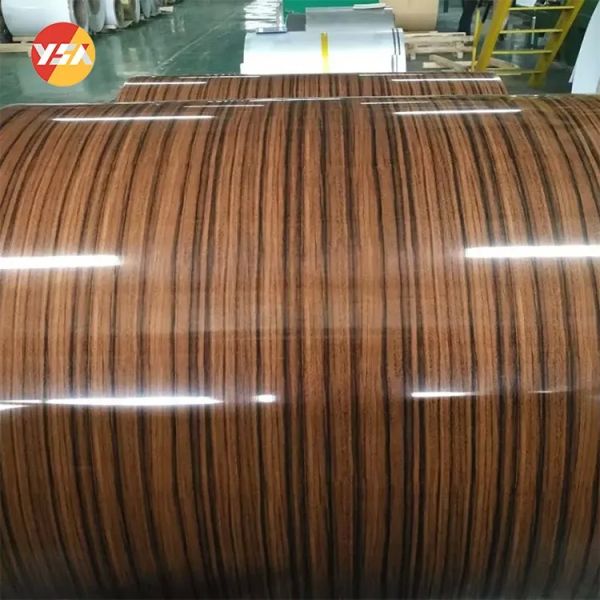 PVDF Wood Grain Aluminum Coil 0.21mm-1.5mm Color Coated Aluminium Coil