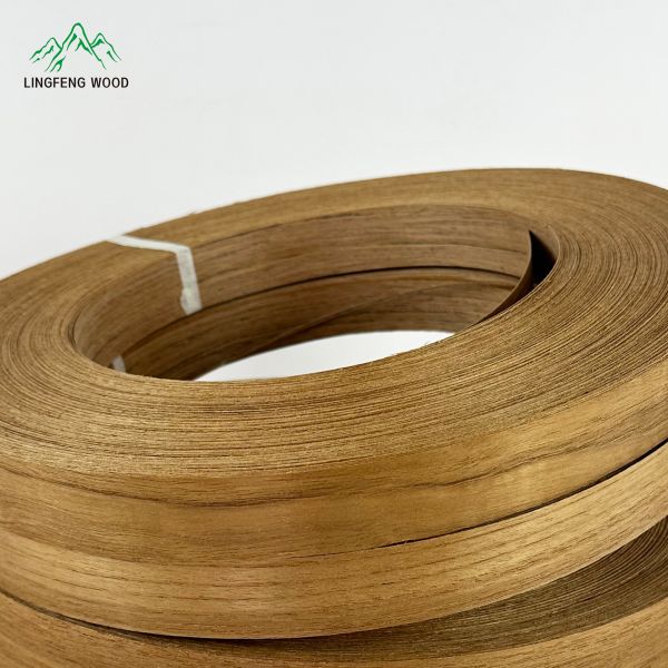 Natural Wood Teak Wood Edge Banding 0.45mm for Furniture and Cabinets