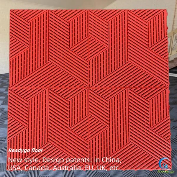 Oil Resistant Plastic Garage Tiles Polypropylene Industrial Interlocking Floor Tiles