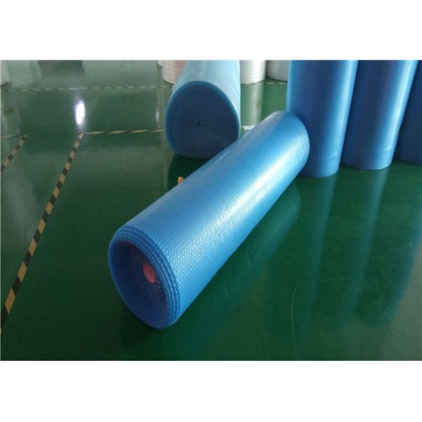 Shockproof Blue Jumbo Rolls Of Bubble Wrap For Packaging 100cmx500m