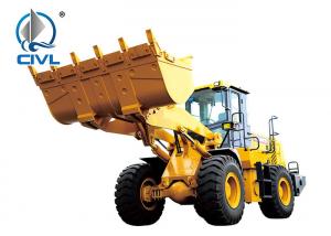 Cheap 3m³ Compact Wheel Loader ZL50G , Yellow Small Wheel Loader 18T Rock Bucket Seiers for sale