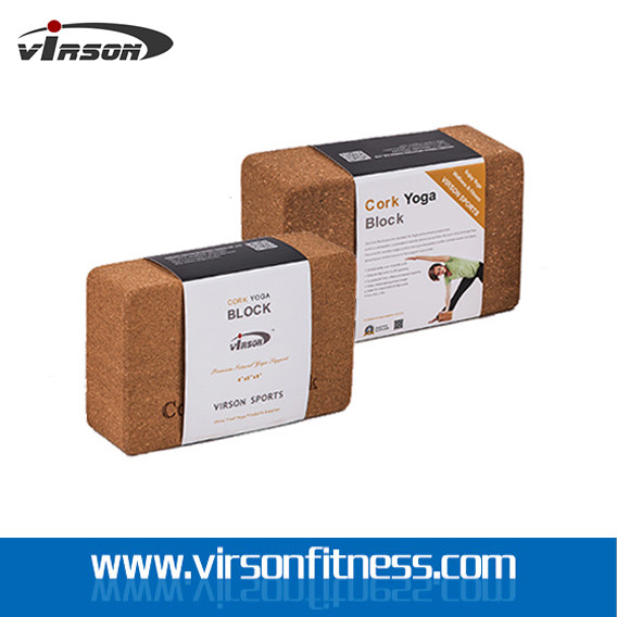 hard and strong Eco cork yoga block