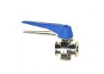 Quick Install Butterfly Stainless Steel Sanitary Valves Welded Ends