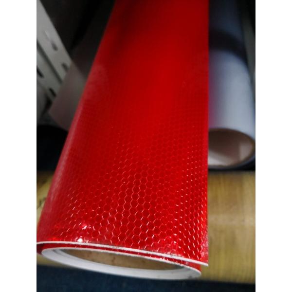 Printable 300mic Self Adhesive PVC Vinyl Micron Prism Reflective Structure