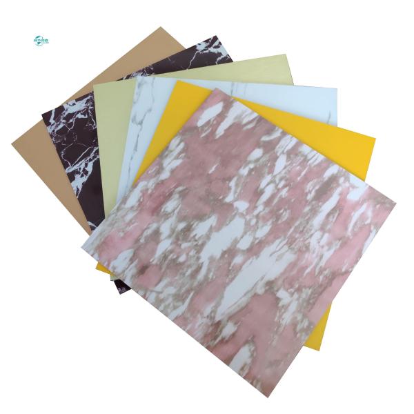 3mm 2mm Marble Grain White Marble Acp Sheet Acp Mirror Sheet ISO14001