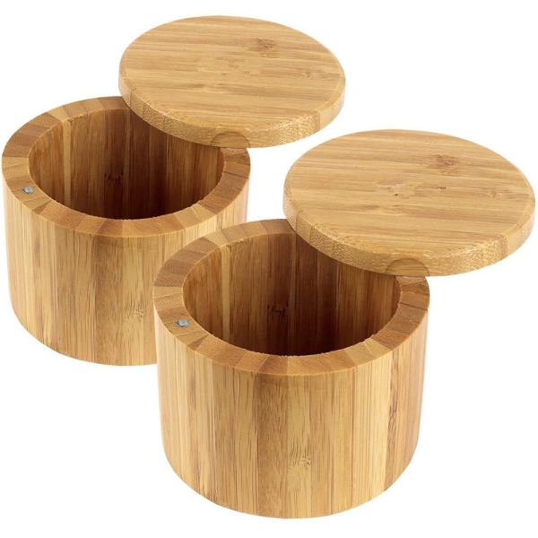 Special Shaped Bamboo Home Furniture Bamboo Pepper Mill With Wood Lid