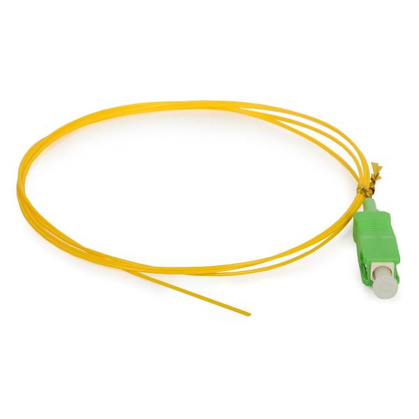Optical access network SC APC Simplex Fiber Pigtail with SM Yellow Fiber Optic Cable