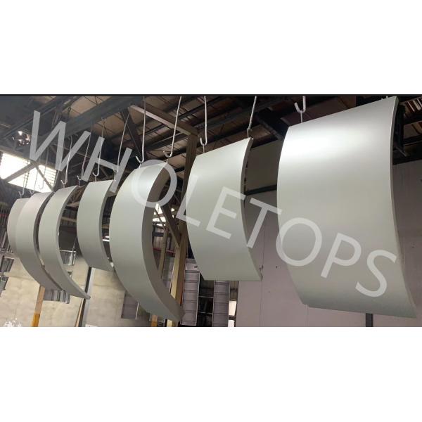 Non Toxic Curved Aluminum Panels With Profile Stiffeners Office Building Balustrade Decorative Cover