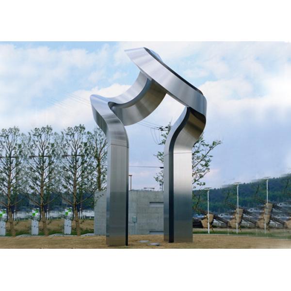 Large Art Modern Stainless Steel Sculpture , Outdoor Steel Sculpture Decoration