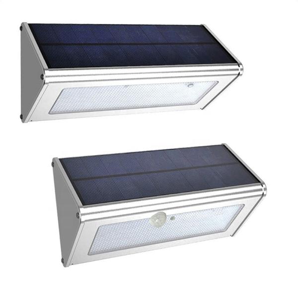 Outdoor Solar Induction Wall Lamp Human Body IP65 Triangular Aluminum