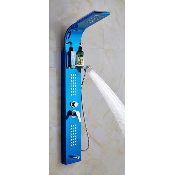 Wall Mounted Shower Tower Waterfall Stainless Steel Modern Shower Panel