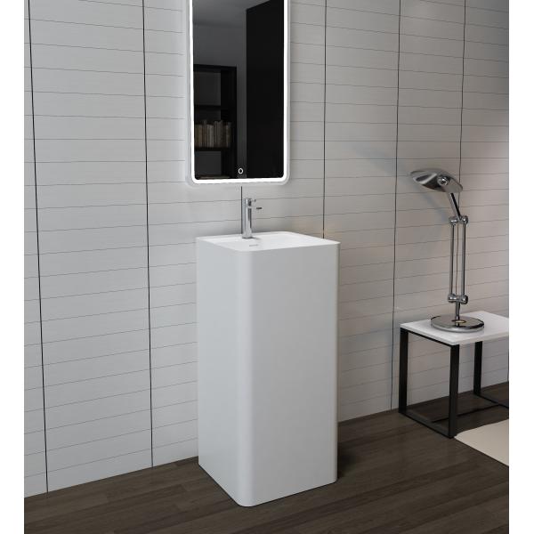 Smooth Freestanding Bathroom Basin Stand Alone Bathroom Vanity