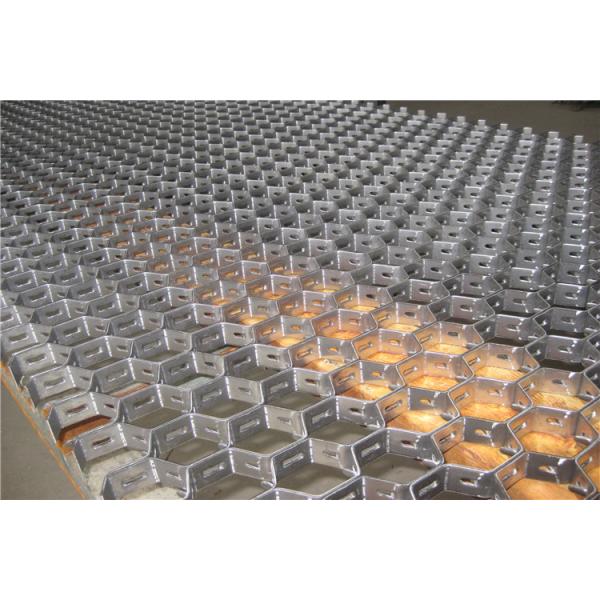 Sample Available Stainless Steel Or Low Carbon Material Hexmesh Refractory For Refractory Matter