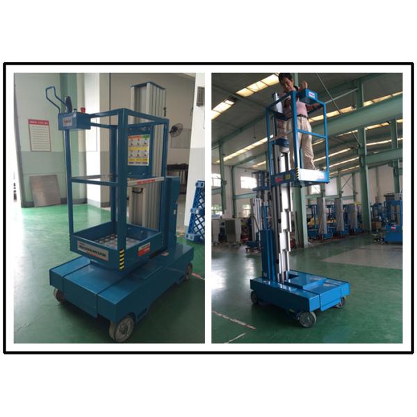 Single Person Aerial Vertical Mast Lift Reliable GTWZ3-1003 For Supermarket