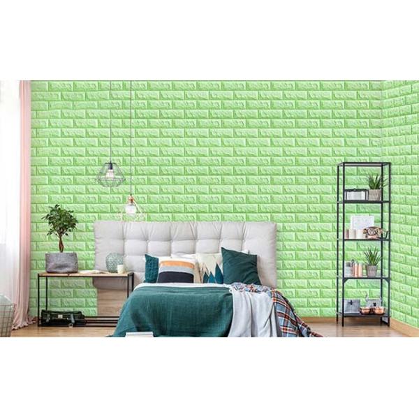 Strong Stickiness 3D Vinyl Brick Foam Wallpaper For Wall Decoration