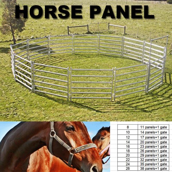 18m Diameter PortableHorse Stall Panels 26Pcs incl. 3m tall Gate