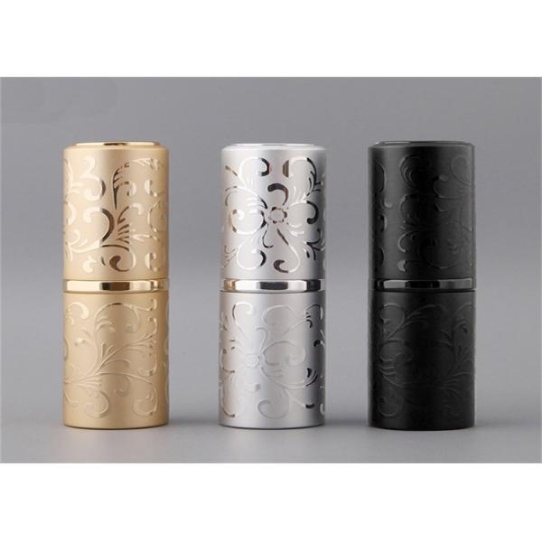 15ml 30 Ml Unique Travel Glass Perfume Spray Bottle Gold Lipstick Shape