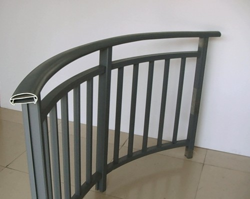 Powder Painted Aluminum Hand Railings / Balustrade For Buildings