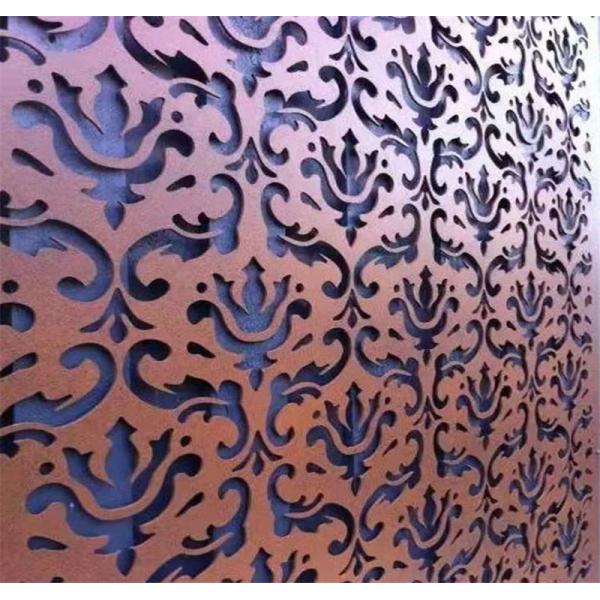 Fire Proof Indoor 7.0mm Aluminium Wood Panel Width 1250mm With Pattern Cutting