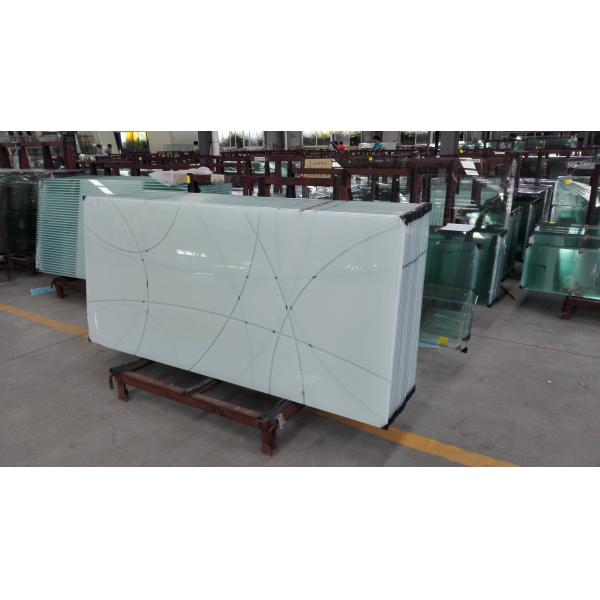 Ceramic Printing Custom Tempered Glass Flat For Building Wall