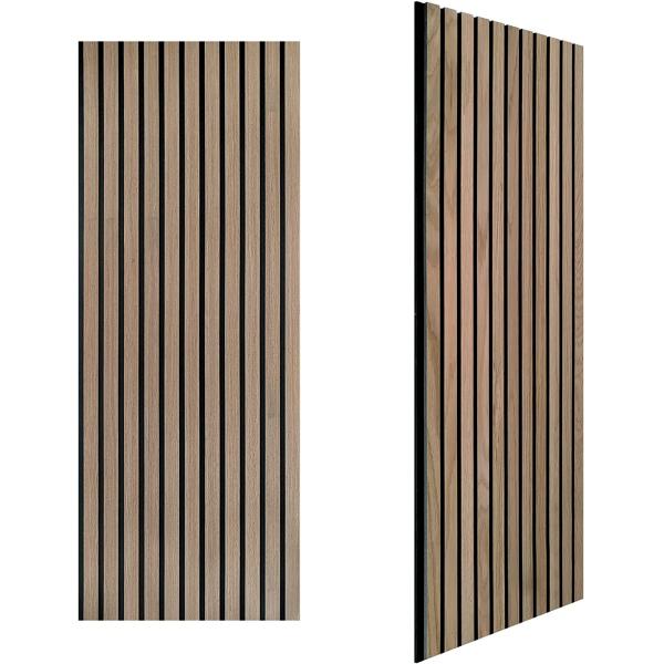 Auditorium Natural Oak Acoustic Wood Panels 3D Design Wall Decoration
