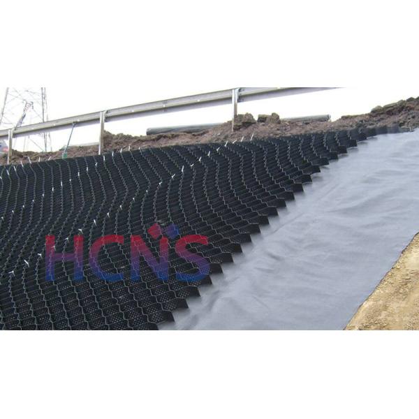 Smooth Textured Surface Plastic HDPE Geocell Pebble Stabilizer For Road Construction
