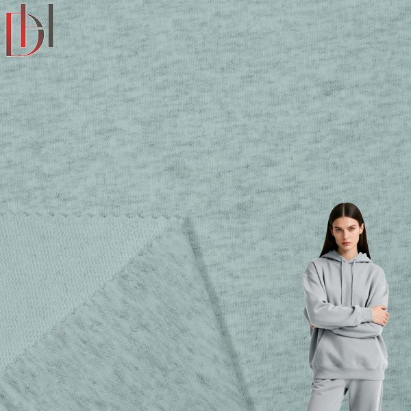 100% Cotton Winter Hoodie Fabric 380gsm Lightweight Textile Woven Shirt Fabric