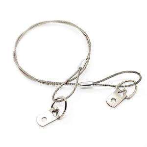 Cheap Picture Hanger Wire Stainless Steel Safety Cable Frame Hanging Wire And D-Rings for sale