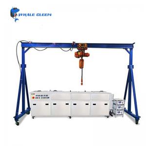 Cheap Ultrasonic Cleaning Machine With Crane For Engine Block Parts Diesel Injectors Nozzles for sale