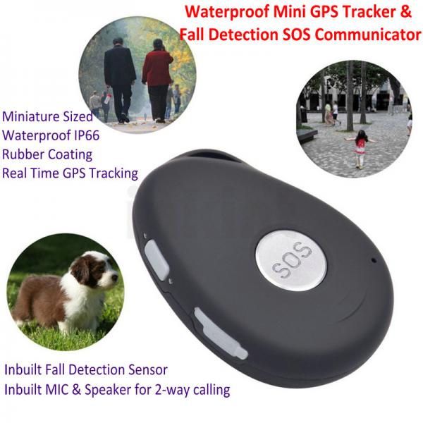 Quality Mini Waterproof 3G GSM Personal GPS Tracker Locator Elderly Fall Detection SOS Communicator Alzheimer Keyring EV07 wholesale