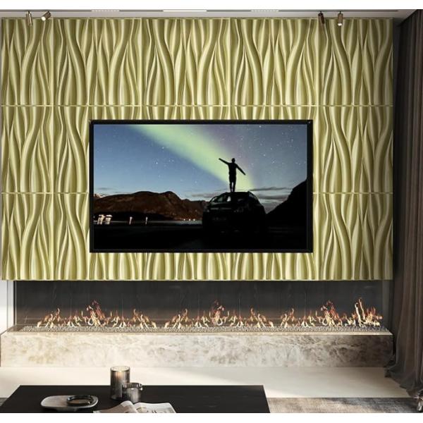 Waterproof Interior Metal Wall Covering 2mm Thickness With Glossy Finish